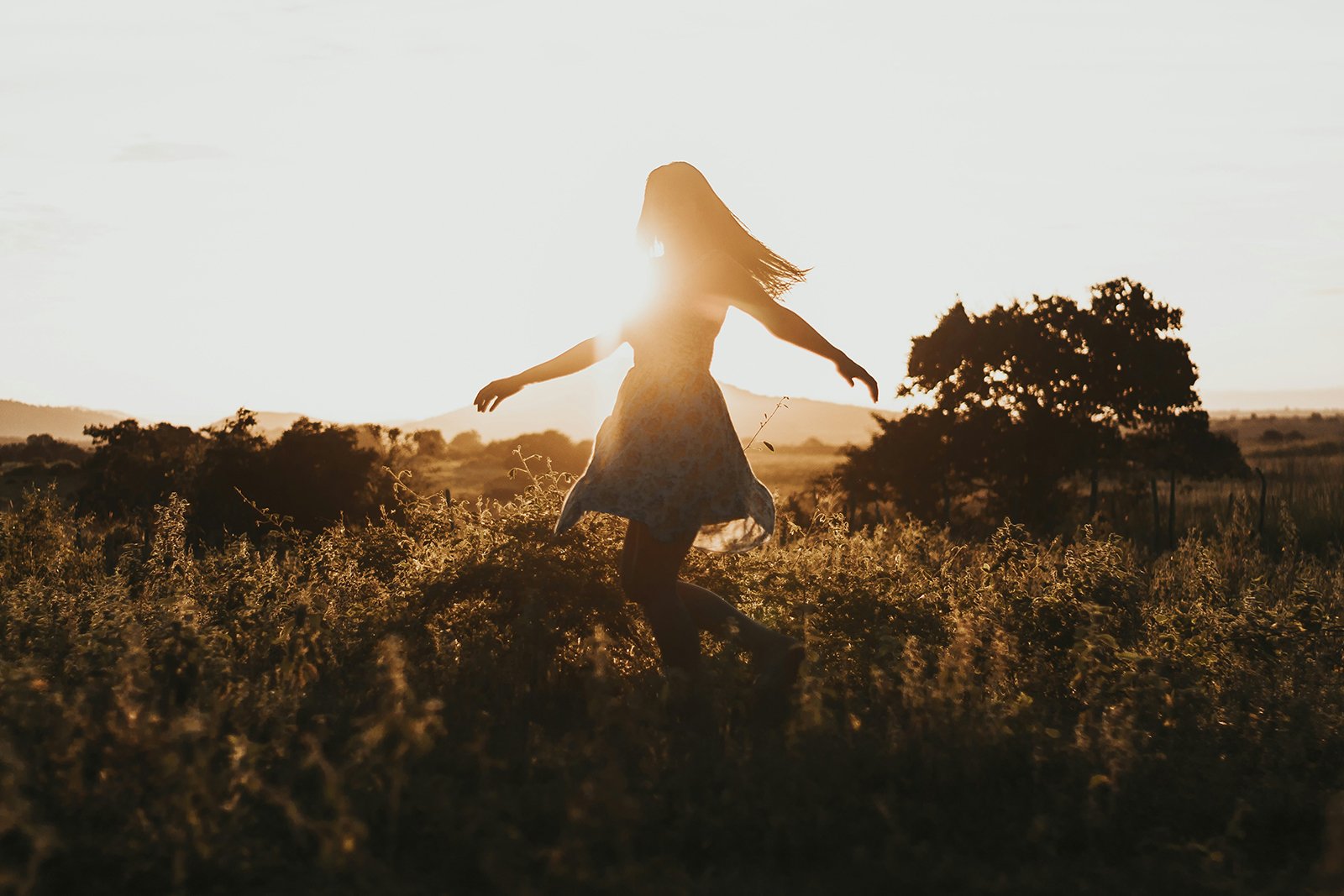 happy woman with relief from PMS symptoms