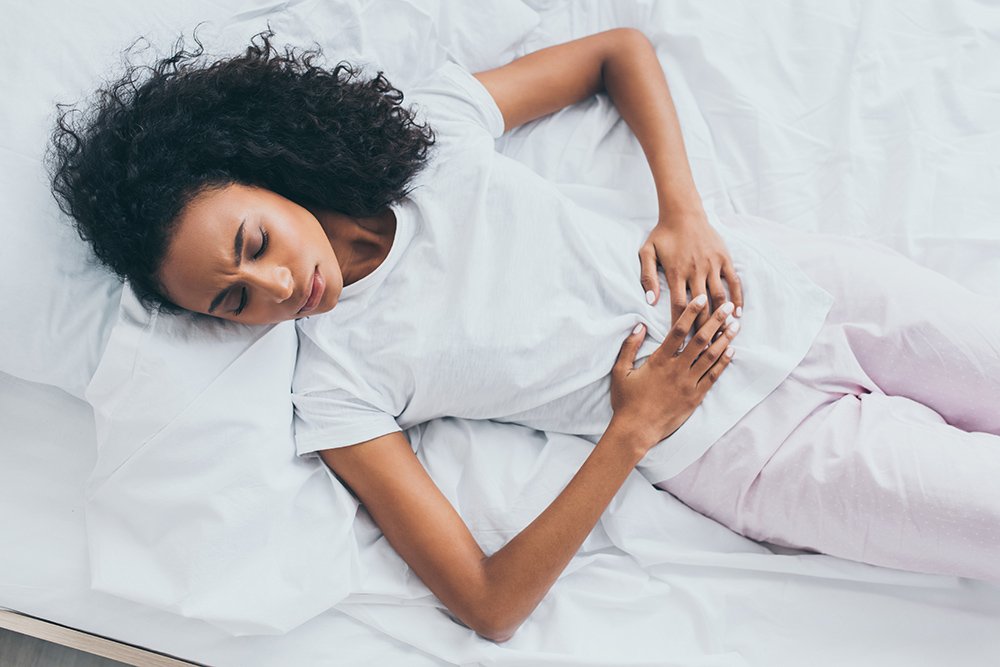 woman with PMS symptoms